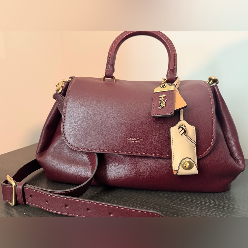 COACH Slouchy Rogue in Merlot